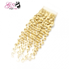 10-20" 4x4 #613 Lace Closure Deep Curly