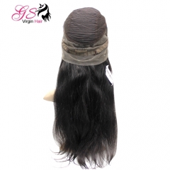 130%density  Glueless 360   Wig Silky Straight body wavy